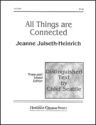 All Things Are Connected Three-Part Mixed choral sheet music cover Thumbnail